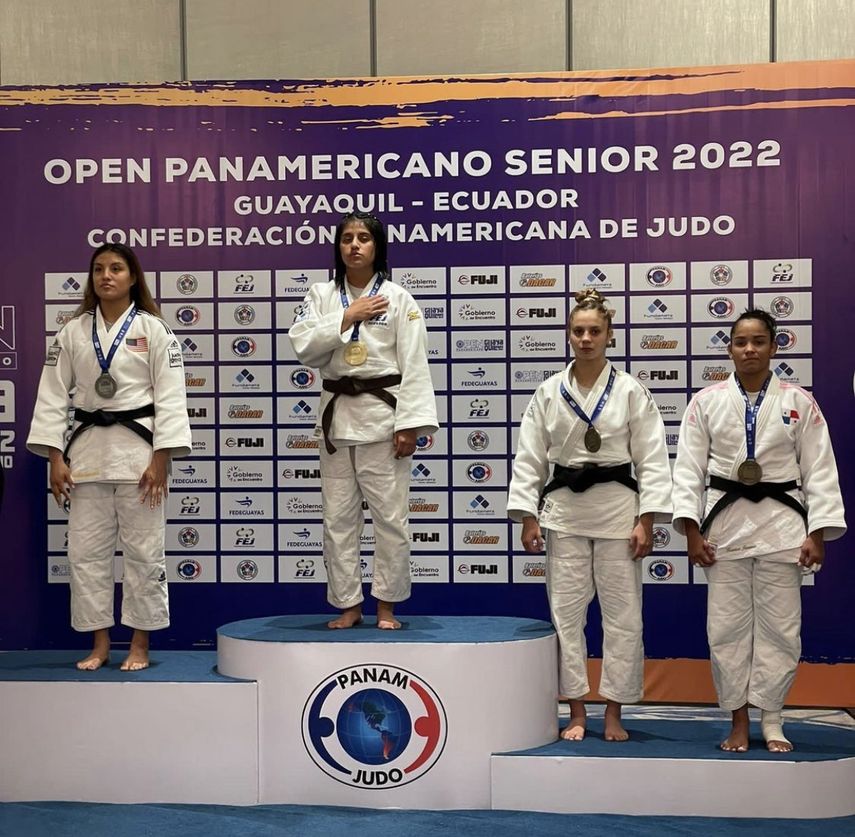 Kristine Jiménez se quedó con la medalla de bronce en el Panamericano de Judo de Guayaquil