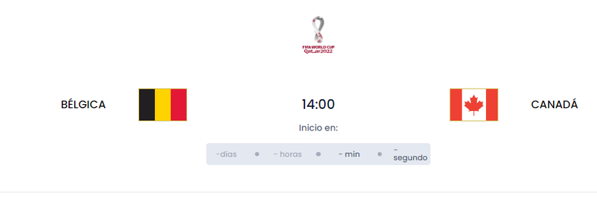 EN DIRECTO QATAR 2022: Bélgica vs Canadá