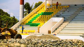 Avances del estadio Calvin Byron