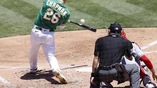 10-4. Chapman castiga con jonrón a los Atléticos