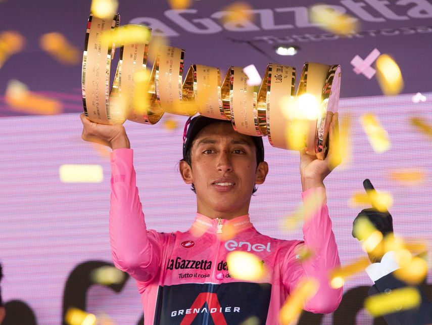 El ciclista colombiano Egan Bernal