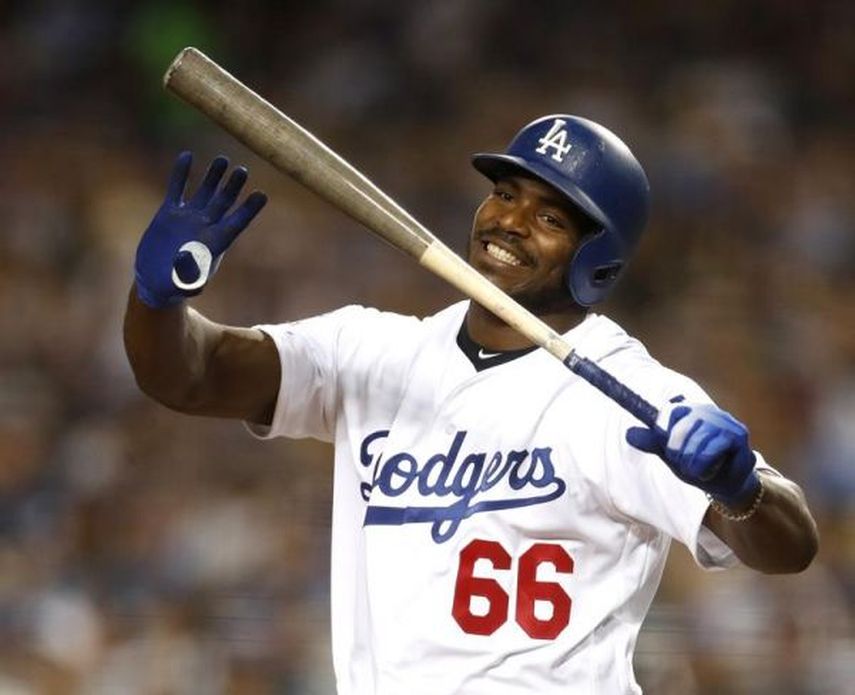 El cubano Yasiel Puig, suspendido con dos partidos por participar en una pelea