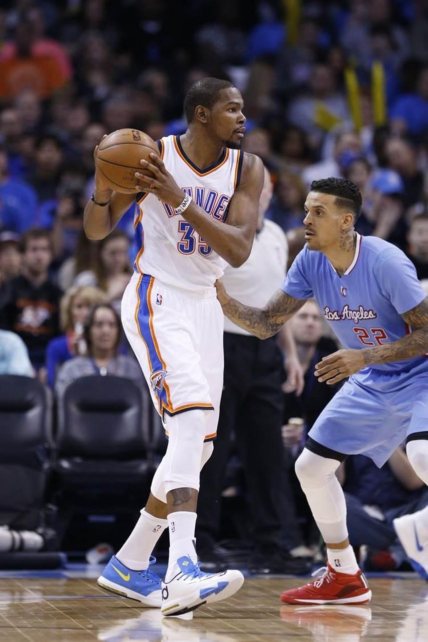 131-108. Durant y los Thunders superan a los Clippers, que jugaron sin Griffin