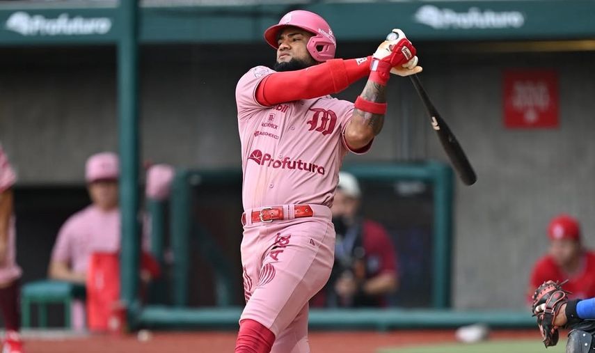 Allen Córdoba disparó cuatro jonrones en su primeros seis juegos con los Diablos Rojos y lo dio de jueves a domingo. Foto: Cortesía/Diablos Rojos