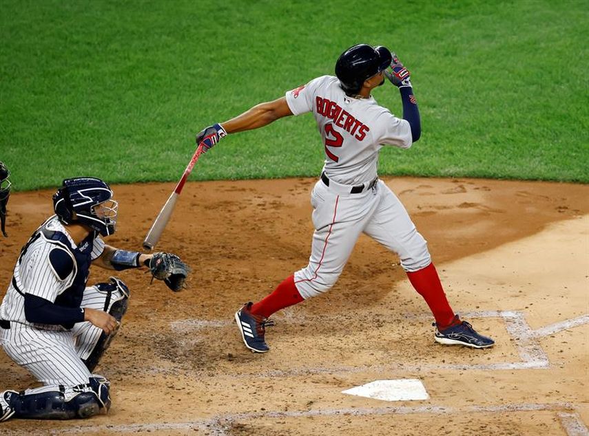 6-5. Martínez y Bogaerts castigan con jonrones a los Marineros y guían el ataque de los Medias Rojas