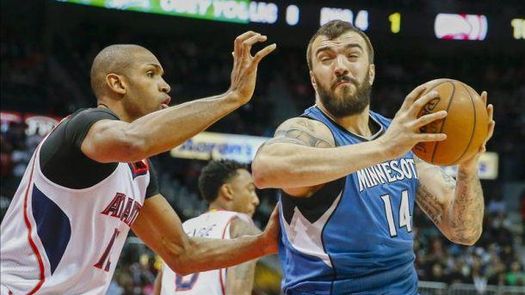 101-112. Pekovic amplía la racha triunfal de los Timberwolves