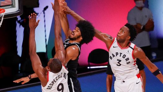 134-110. Raptors inician defensa del título con triunfo cómodo ante Nets
