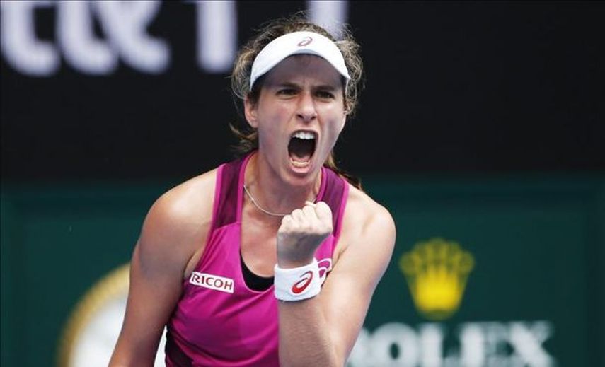 Konta alcanza la semifinal en su primera participación en Australia