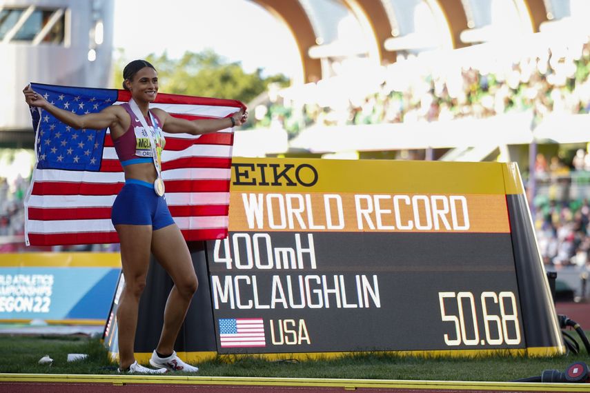 Sydney McLaughlin logra un impresionante récord mundial