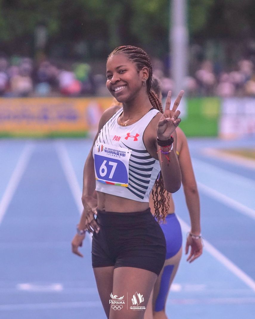 Cristal Cuervo se clasificó a la final de los 200 metros femeninos en Valledupar 2022