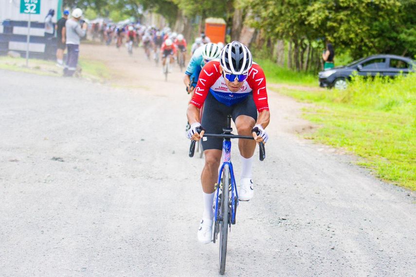 Franklin Archibold durante la segunda etapa del Tour de Panamá 2024.&nbsp;