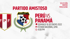 Panamá se medirá ante Perú en partido amistoso