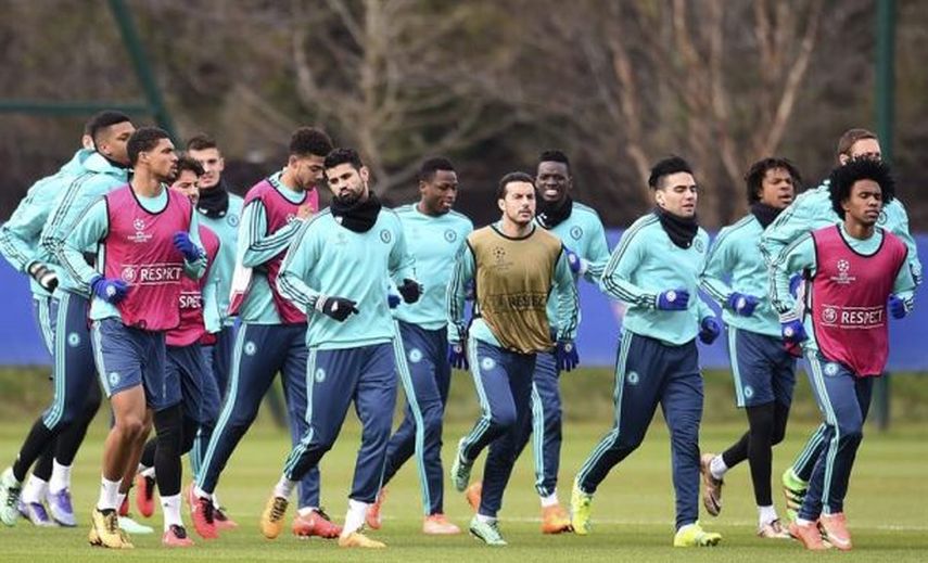 Diego Costa y Pedro se entrenan con normalidad antes del partido ante el PSG