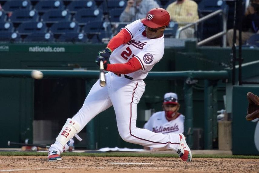 6-5. Soto pega imparable y sella la victoria de los Nacionales en su debut