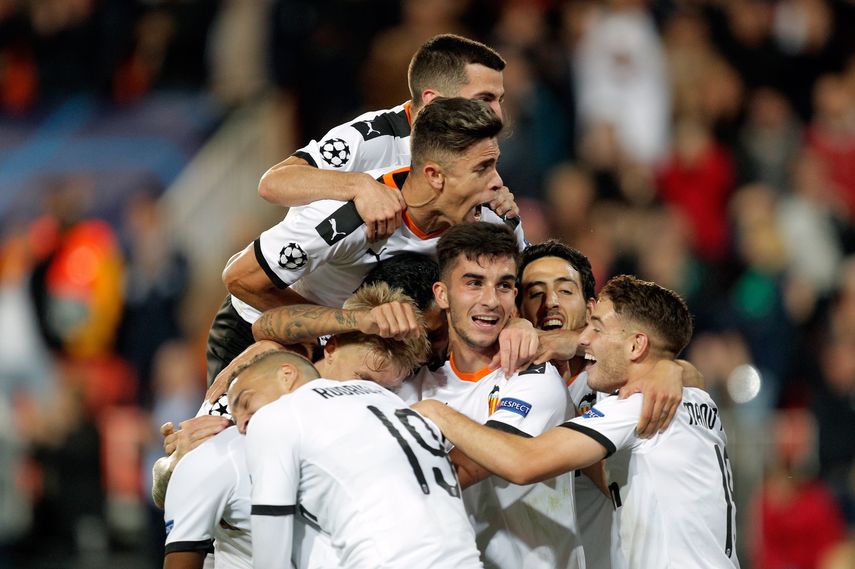 El Valencia vuelve a golear en Europa tres años y medio después