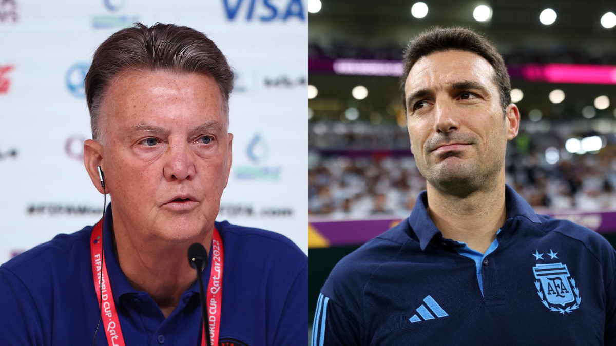 Scaloni y Van Gaal, el más joven y el más viejo por las semifinales