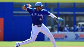 El infielder panameño Leonardo Jiménez vio acción en 81 partidos con los Azulejos a nivel de Grandes Ligas. Ahora se unirá a los Marlins. Foto: Cortesía/Blue Jays