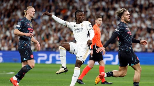 Los merengues chocan contra los citizens en la ida de los cuartos de final de la UEFA Champions League. 