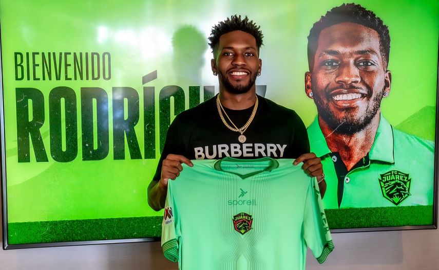 José Luis Rodríguez con la piel del FC Juárez.&nbsp;