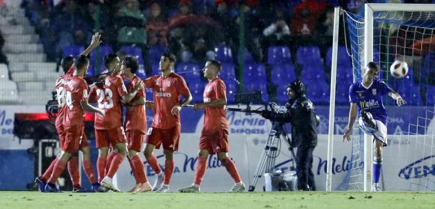 El Real Madrid gana 0-4 al Melilla