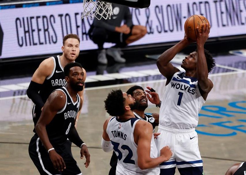 112-107: Timberwolves se lo ponen difícil a unos Nets con un Harden inmenso