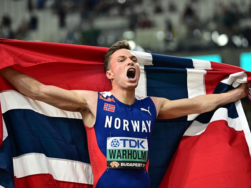 Karsten Warholm regresó por todo lo alto en los 400 vallas