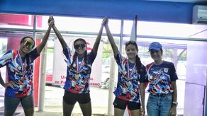 Premiación en la categoría femenina del selectivo clasificatorio de Pentatlón Moderno.&nbsp;