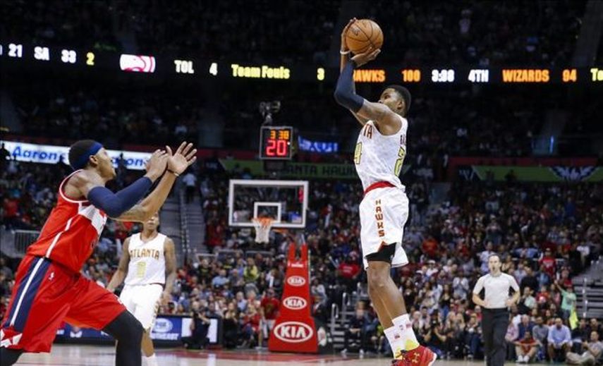 114-99. Bazemore amplía a siete la racha triunfal de los Hawks