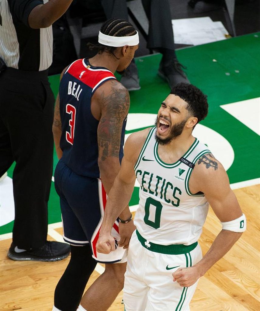 118-100. Tatum, con 50 puntos, destroza a los Wizards y los Celtics jugarán contra los Nets