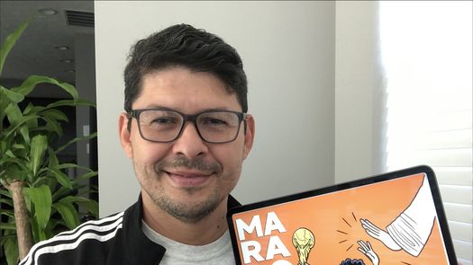 Maradona, con unas cuantas líneas: 120 caricaturas del mejor 10