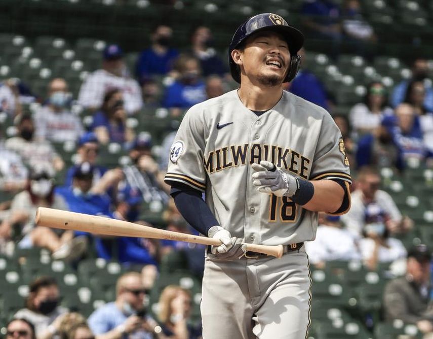 14-4. El dominicano Willy Adames apoya el bateo explosivo de los Cerveceros