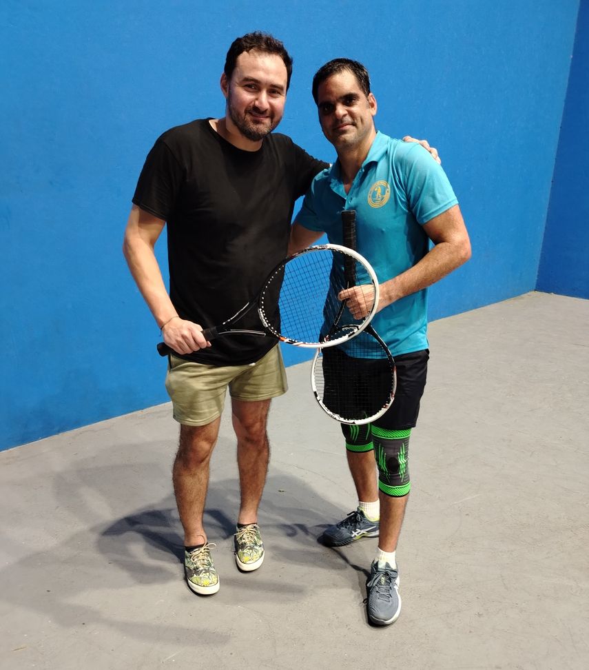 Arnulfo Suárez y Raiko Andino se alzaron campeones en el Abierto Nacional de Frontenis 2025