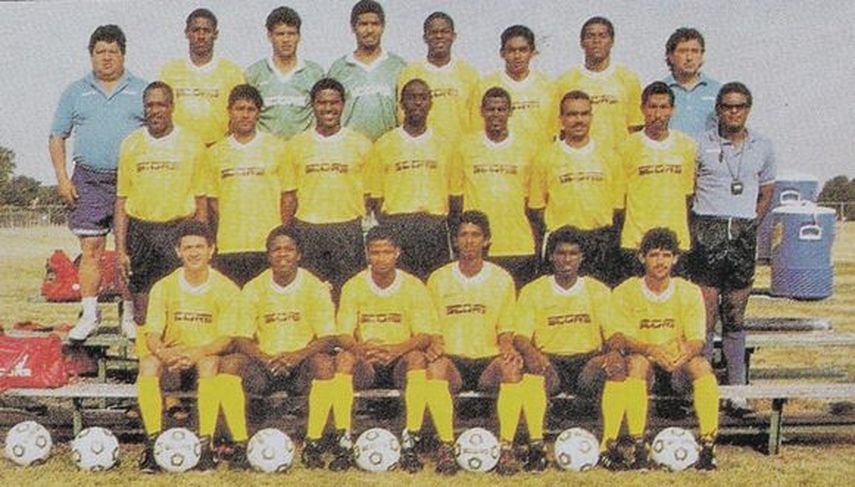 Panamá y su primer equipo en 1993.&nbsp;