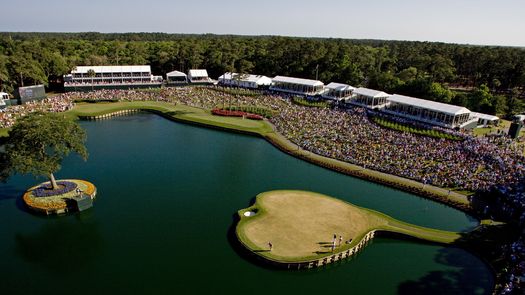 El hoyo 17 de TPC Sawgrass, una de las icónicas imágenes de The Players Championship
