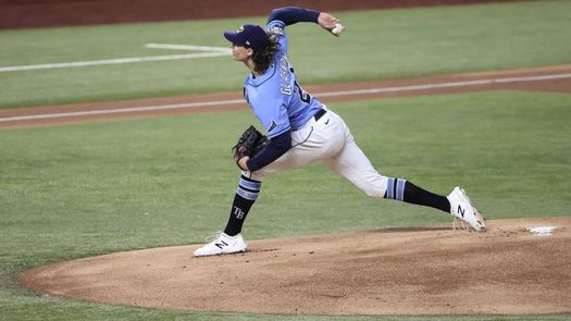 2-0. Glasnow y Zunino se combinan en la victoria de los Rays