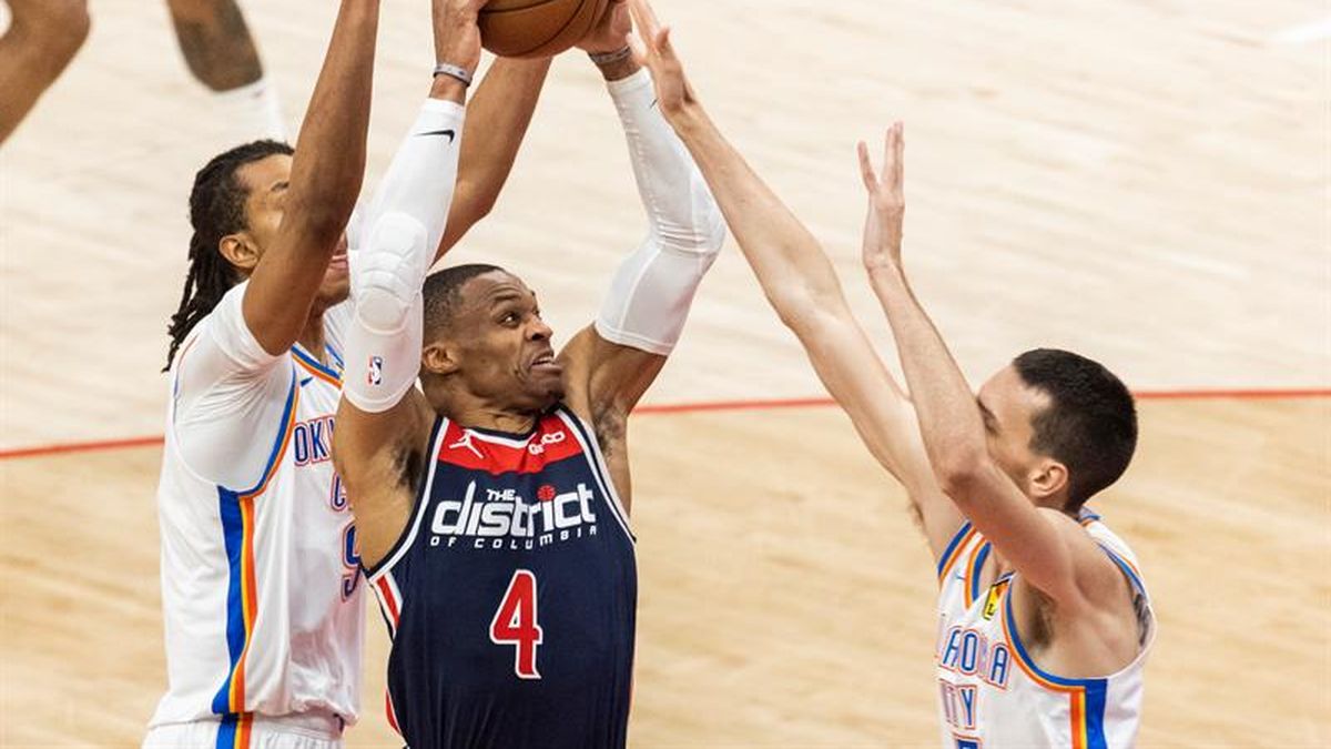 109-129. Ante los Thunder, Westbrook logra otro triple-doble y guía el séptimo triunfo seguido de los Wizards