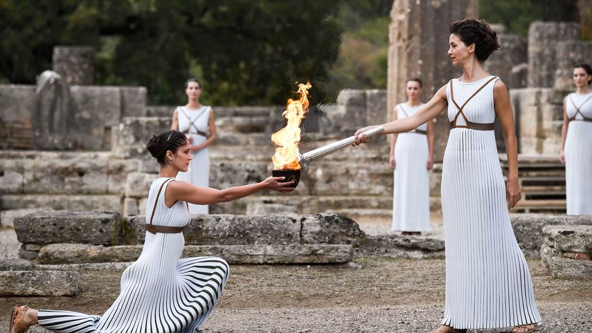 La antorcha fue encendida como evento tradicional a los JJ.OO. de París 2024.&nbsp;