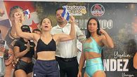 Con una bandera de Panamá en la mano derecha y una de Nicaragua en su mano izquierda, la boxeadora Nataly Delgado levantó sus brazos tras el pesaje oficial. Foto: Cortesía/Archibold Boxing Academy Con una bandera de Panamá en la mano derecha y una de Nicaragua en su mano izquierda, la boxeadora Nataly Delgado levantó sus brazos tras el pesaje oficial. Foto: Cortesía/Archibold Boxing Academy