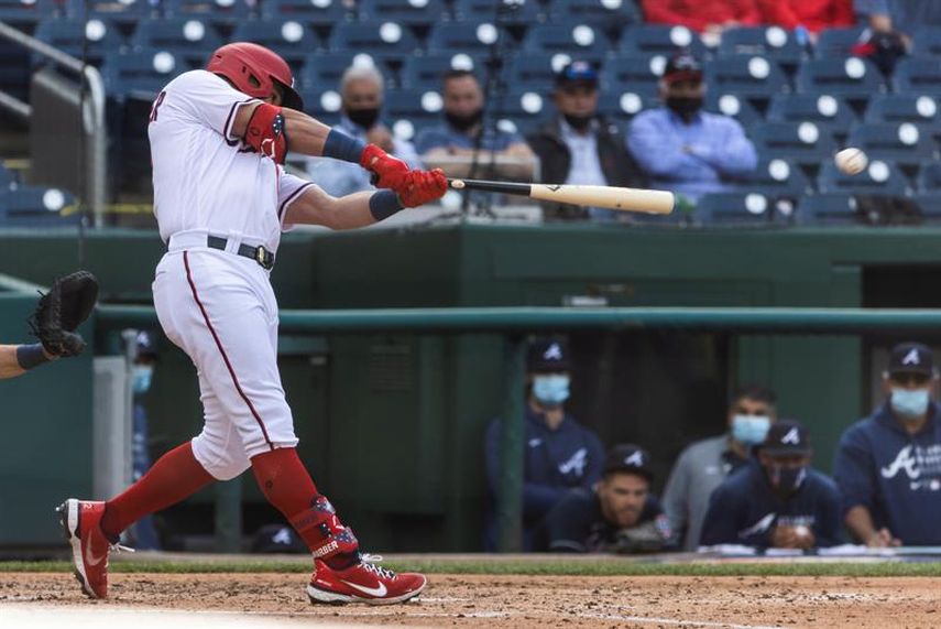 2-0. Schwarber y Fedde de los Nacionales se combinan y vencen a los Gigantes