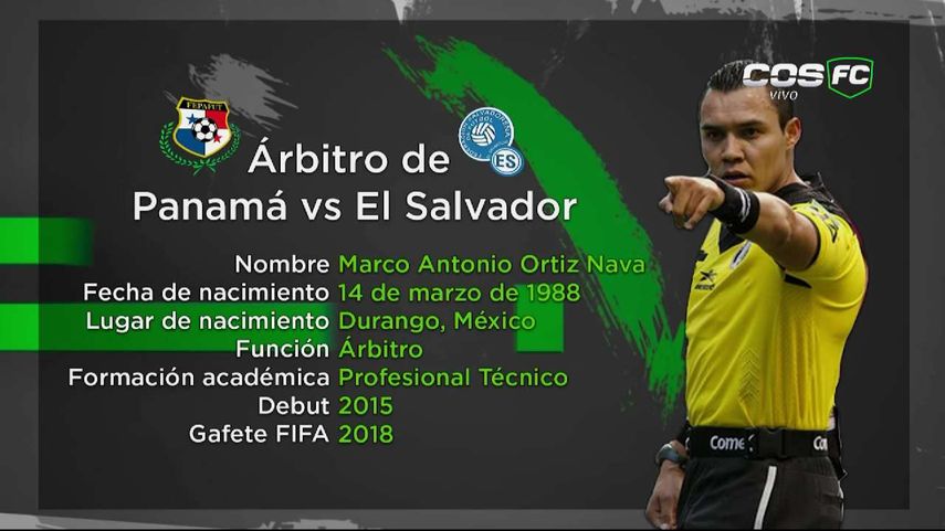 Árbitro encargado del Panamá - El Salvador