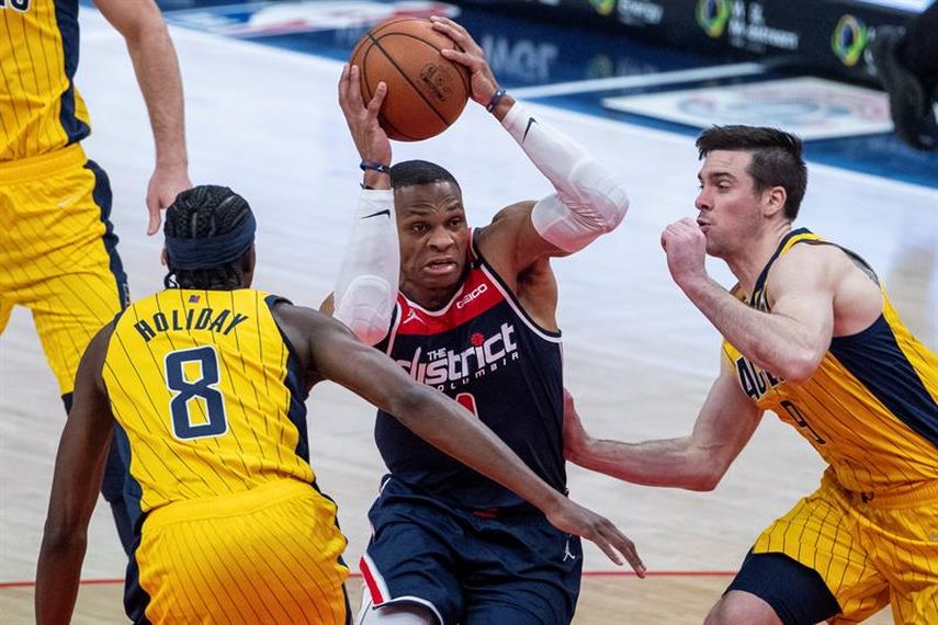 132-124. Westbrook, nuevo triple-doble, y victoria de Wizards