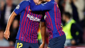 El Barcelona se adelanta con un gol de Rafinha tras el primer tiempo