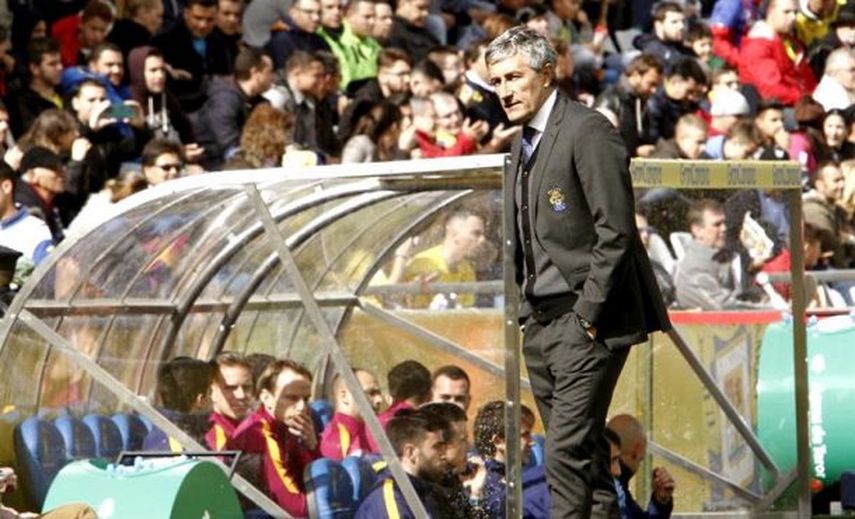 Setién: Nunca doy los partidos por perdidos, por supuesto que podemos ganar