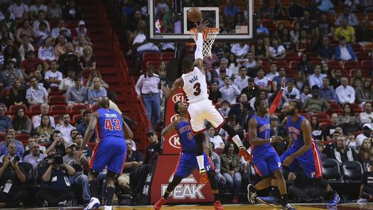 109-102. Wade consigue 40 puntos para los Heat