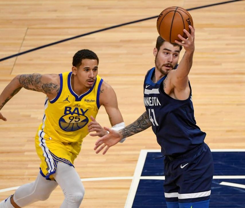 126-114: Ricky Rubio catapulta la victoria de los Wolves ante los Warriors