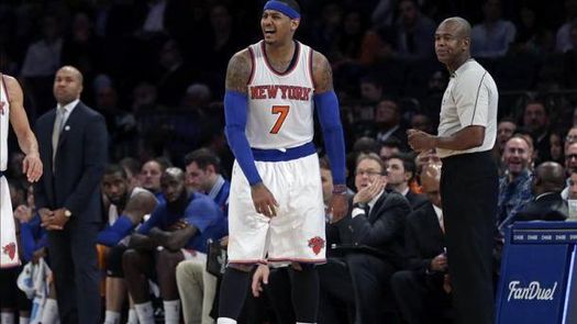 113-106. Anthony y los Knicks llegan a tres triunfos seguidos