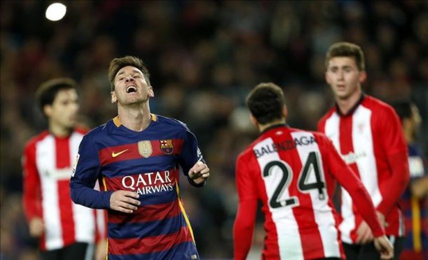 Messi fue sustituido por precaución tras notar unas molestias musculares