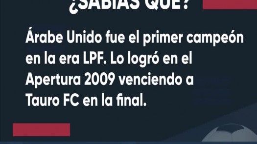 Sabías Que - Primer Campeón de LPF