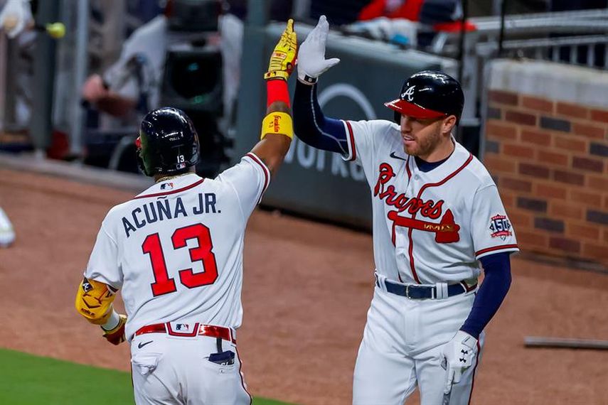 5-0. Ante los Cachorros, Acuña jonronea y le da movilidad a la pizarra de los Bravos