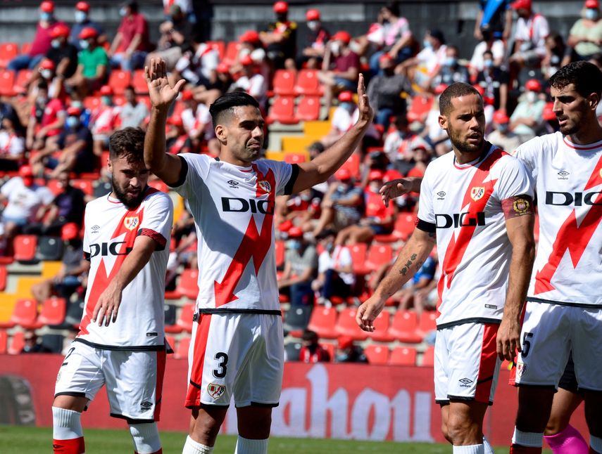 3-0. Falcao se apunta al festín del Rayo